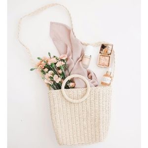 Kristin Made picking berries bag and hair scarf bundle